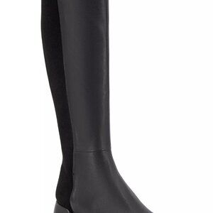 Kenneth Cole Gentle Souls, Emily Tall Leather Elastic Boot in BLACK LEATHER ,NIB